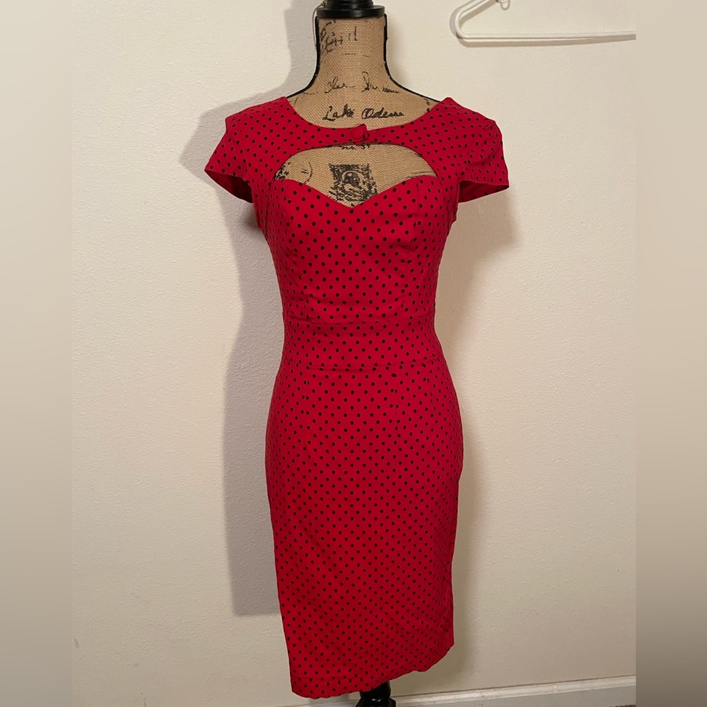 Hell Bunny Red Vixen Polka Dot Pin-up Dress